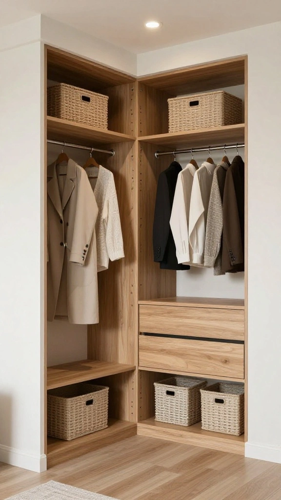 12 Attic Master Suite Ideas With Angled Ceilings for a Luxurious Space - 9. Open Closet Solutions 1