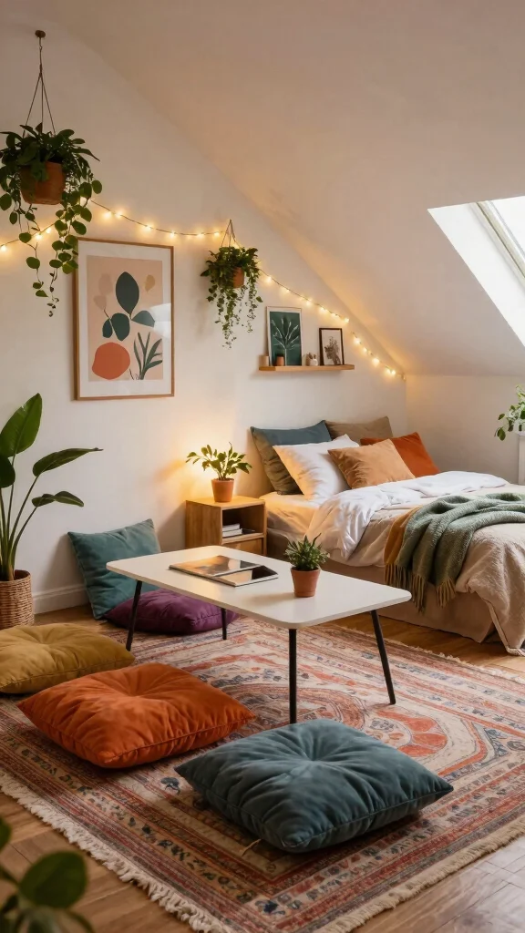 12 Attic Office and Guest Room Combo Ideas for a Dual-Purpose Space - 5. Bohemian Retreat 1