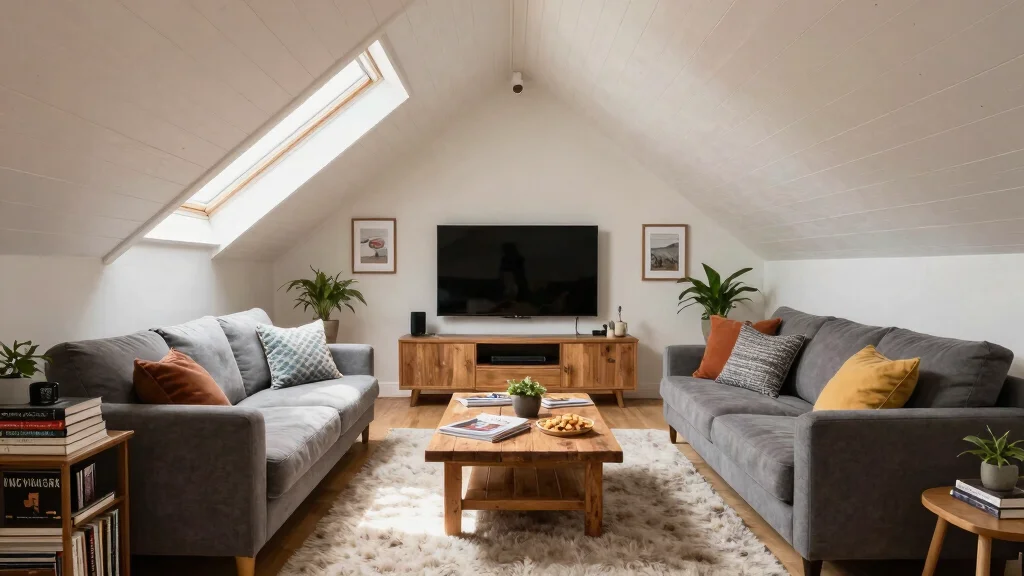 12 Attic TV Room Ideas for a Comfortable Stylish Top-Floor Lounge