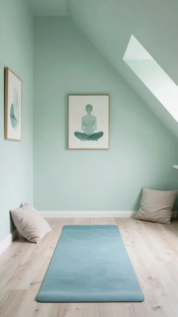 12 Attic Yoga Studio Design Ideas for a Calm Dedicated Practice Space - 6. Color Palette for Calm 1