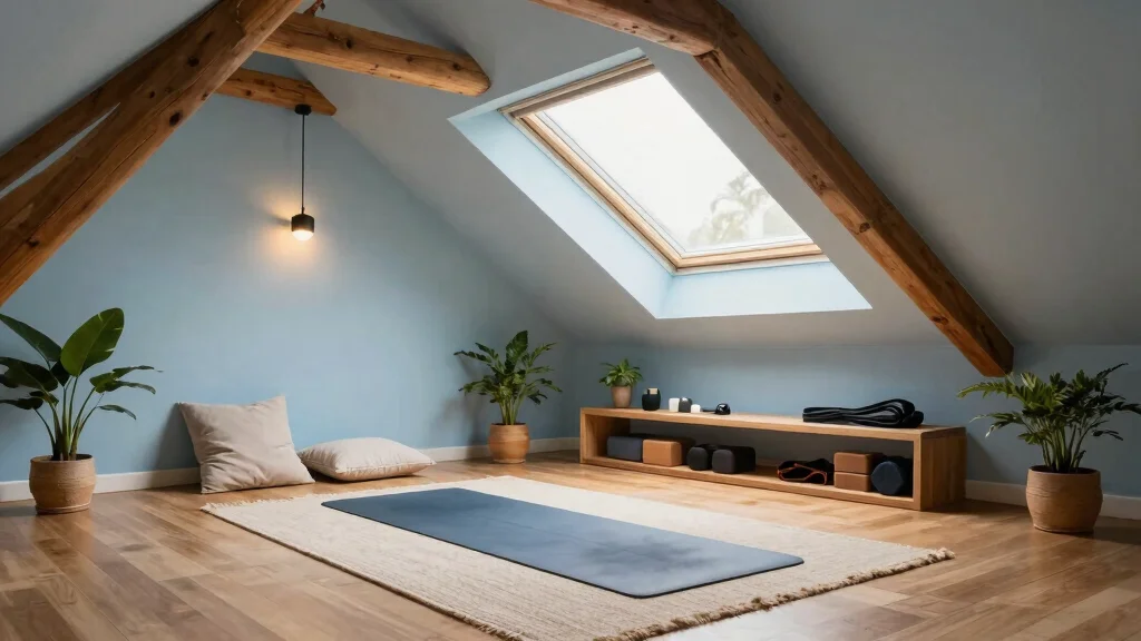 12 Attic Yoga Studio Design Ideas for a Calm Dedicated Practice Space