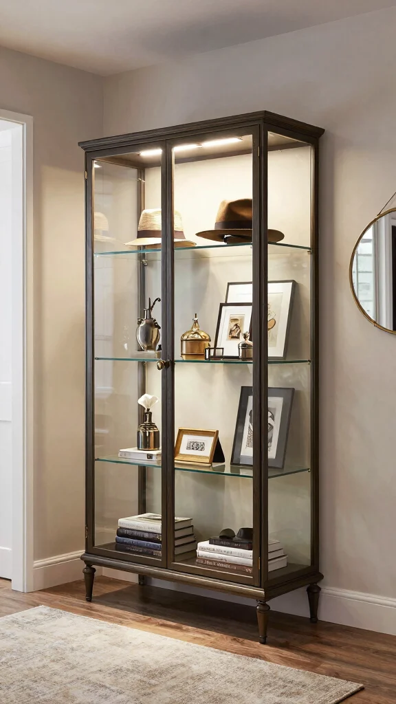 12 Entryway Built-In Ideas for a Seamless Custom Storage and Display - 8. Entryway Display Cabinets 1