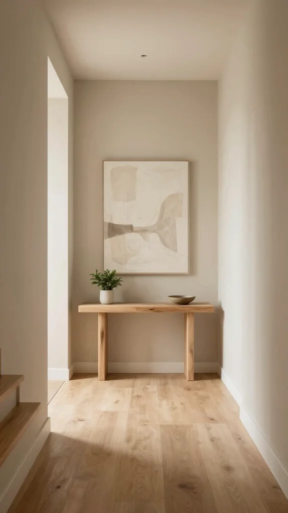 12 Entryway Foyer With Stairs Ideas for a Dramatic Welcoming Space - 6. Understated Elegance with Neutral Tones 1