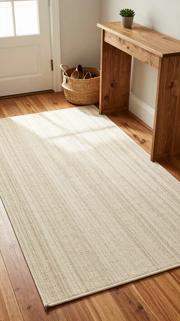 12 Entryway Runner Rug Ideas for a Warm Stylish Protective Floor - 1. Organic Cotton Charm 1