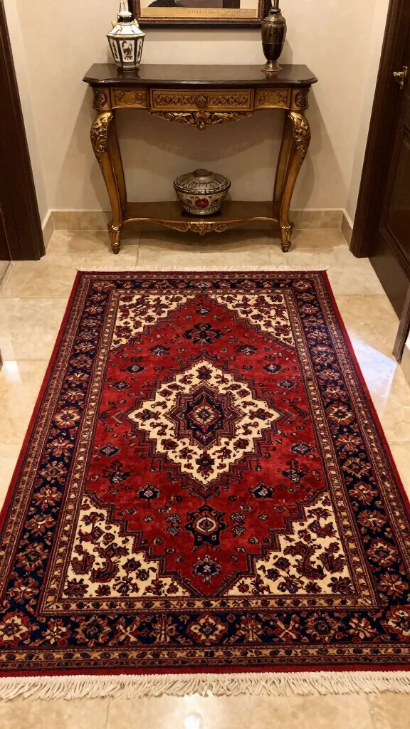 12 Entryway Runner Rug Ideas for a Warm Stylish Protective Floor - 11. Traditional Persian Rugs 1