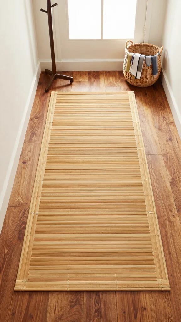 12 Entryway Runner Rug Ideas for a Warm Stylish Protective Floor - 2. Bamboo Bliss 1