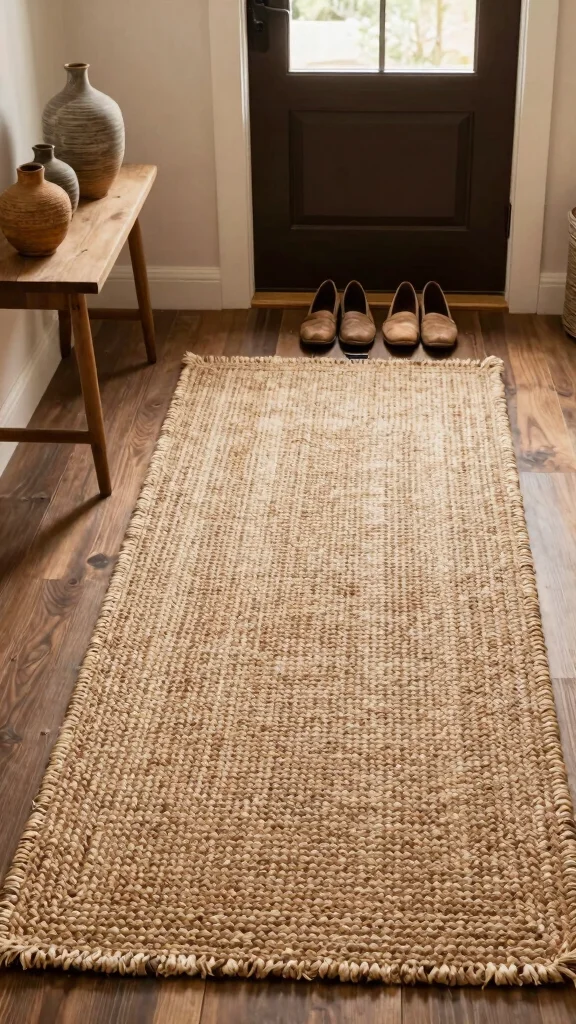 12 Entryway Runner Rug Ideas for a Warm Stylish Protective Floor - 3. Jute Joy 1