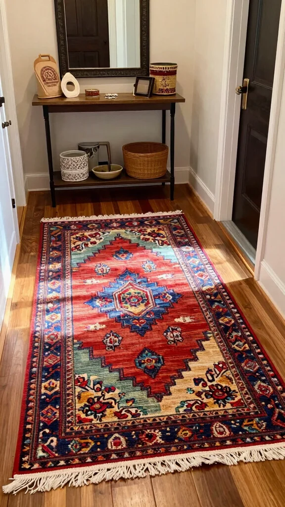 12 Entryway Runner Rug Ideas for a Warm Stylish Protective Floor - 5. Hand-Woven Wonders 1
