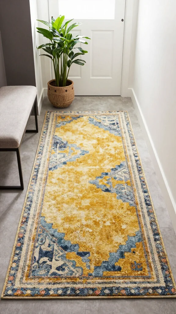 12 Entryway Runner Rug Ideas for a Warm Stylish Protective Floor - 6. Eco-Friendly Synthetics 1