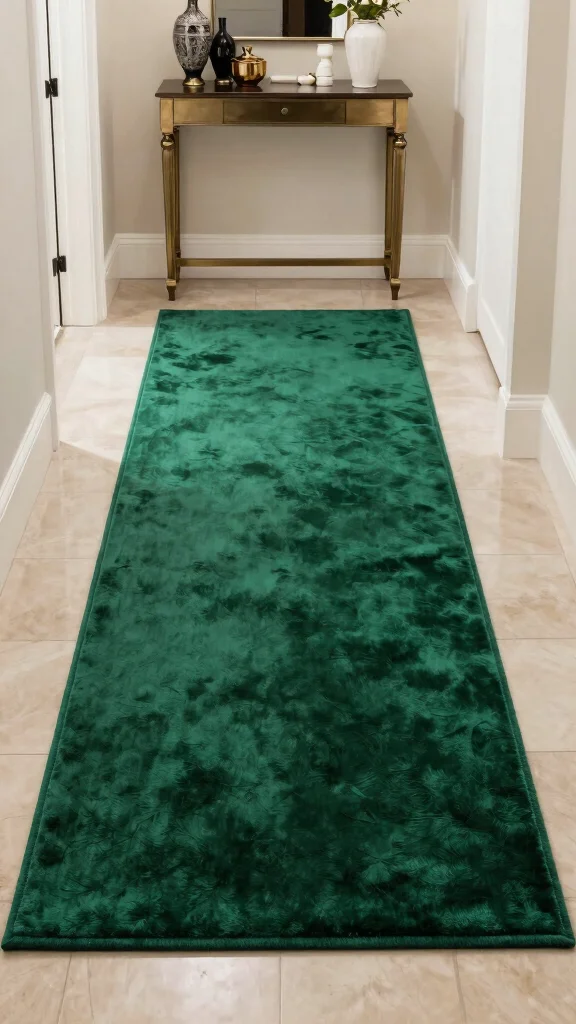 12 Entryway Runner Rug Ideas for a Warm Stylish Protective Floor - 8. Soft Velvet Touch 1