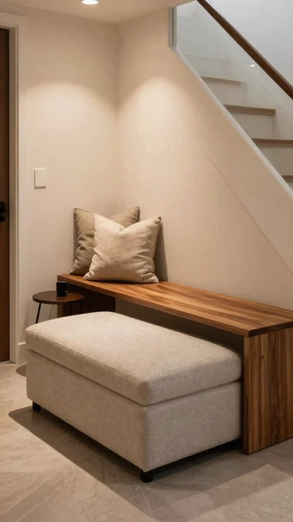12 Entryway Under-Stairs Ideas for Clever Space-Smart Storage - 2. Multi-Functional Furniture 1