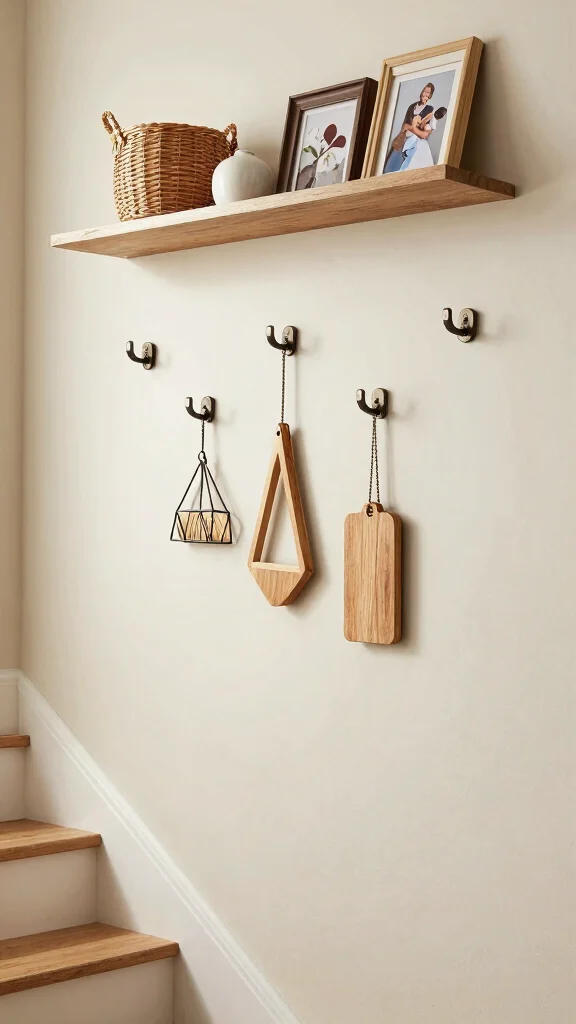 12 Entryway Under-Stairs Ideas for Clever Space-Smart Storage - 3. Stylish Coat Hooks 1