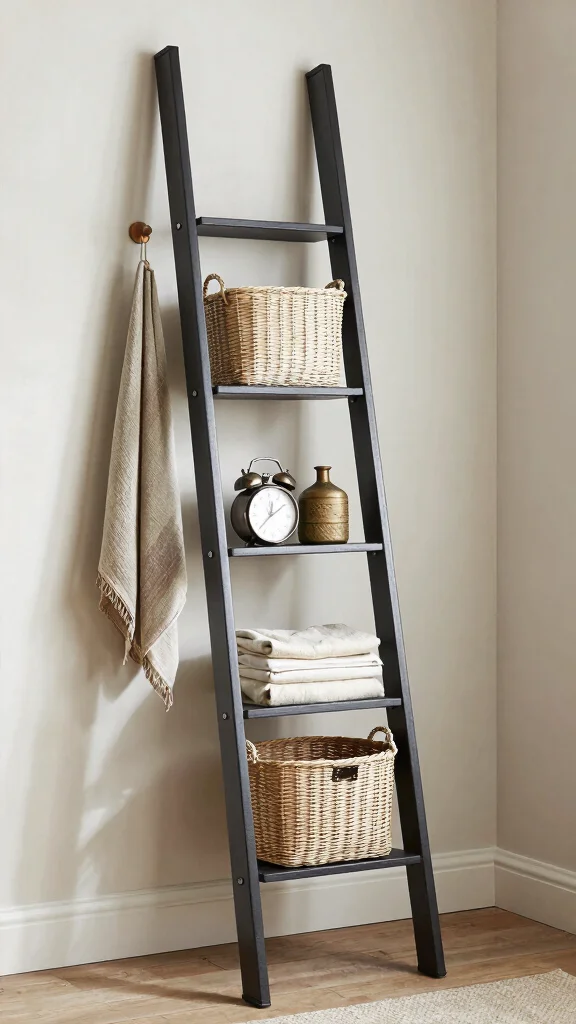 12 Entryway Under-Stairs Ideas for Clever Space-Smart Storage - 7. Storage Ladder 1
