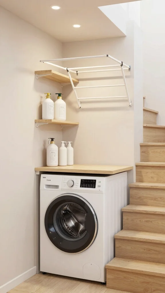 12 Entryway Under-Stairs Ideas for Clever Space-Smart Storage - 8. Laundry Zone 1