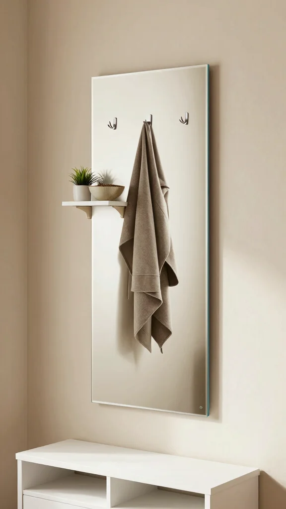 12 Full-Length Entryway Mirror Ideas for a Spacious Light-Filled Entrance - 11. Multi-Functional Mirrors with Storage 1