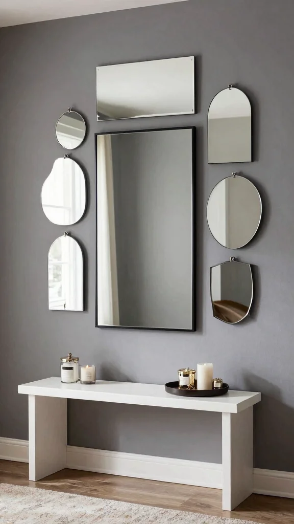 12 Full-Length Entryway Mirror Ideas for a Spacious Light-Filled Entrance - 7. Layering Mirrors for Depth 1