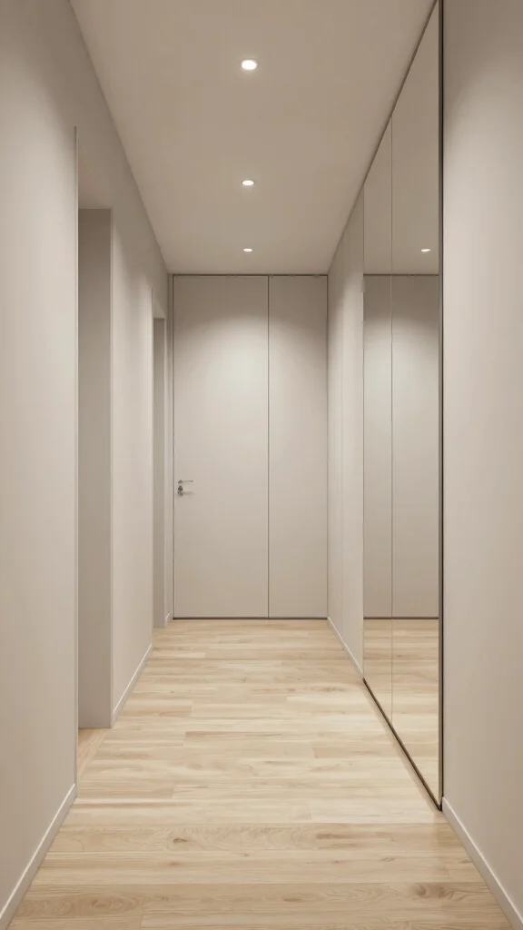 12 Full-Length Hallway Mirror Ideas for a Spacious Light-Filled Entrance - 4. Mirrored Wall Panels 1