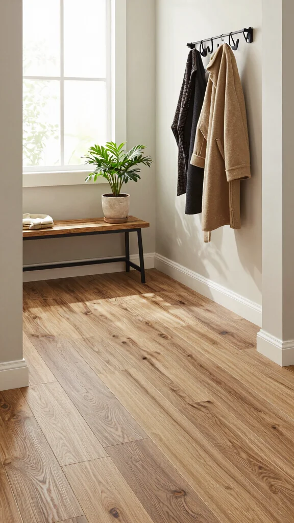 12 Hallway Entryway Floor Tile Ideas for a Stylish Easy-Clean Surface - 7. Eco-Friendly Vinyl Tiles 1