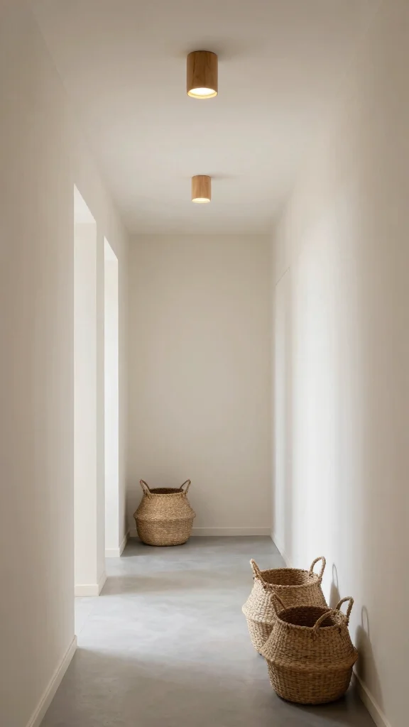 12 Hallway Flush Mount Lighting Ideas for a Clean Bright Ceiling - 9. Scandinavian-Inspired Designs 1