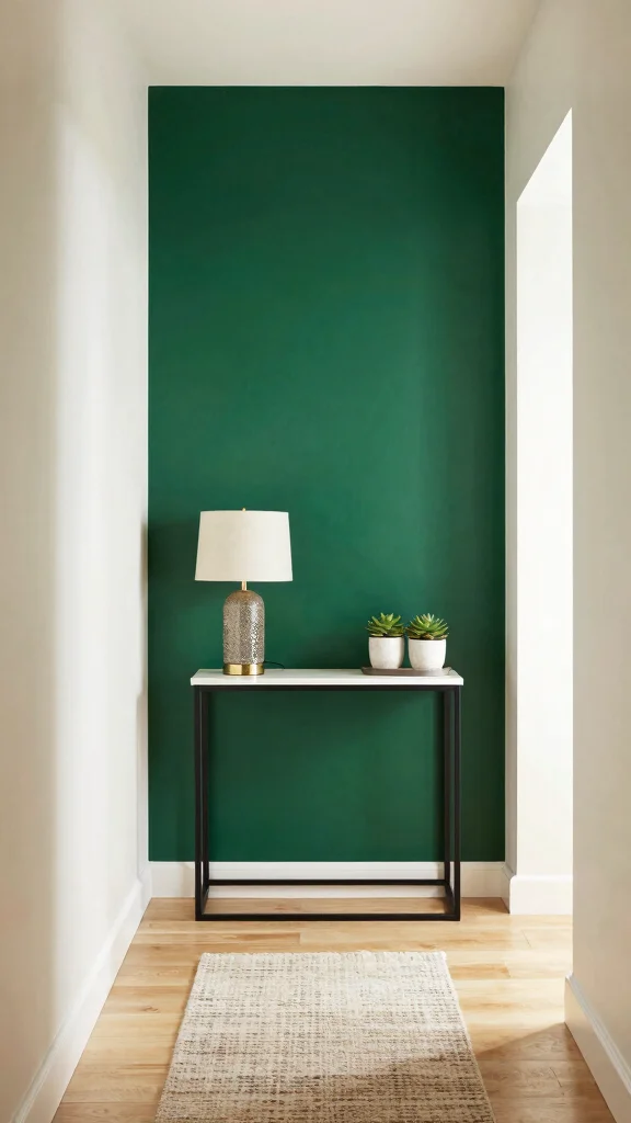 12 Hallway Makeover Before and After Ideas for a Dramatic Transformation - 1. Paint a Bold Accent Wall 1