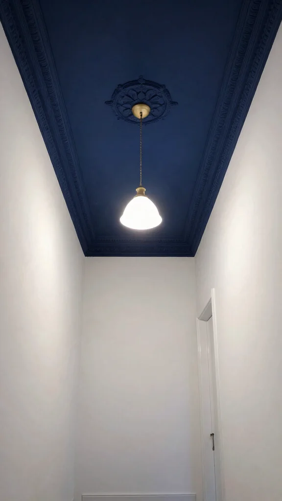 12 Hallway Makeover Before and After Ideas for a Dramatic Transformation - 11. Create a Statement Ceiling 1