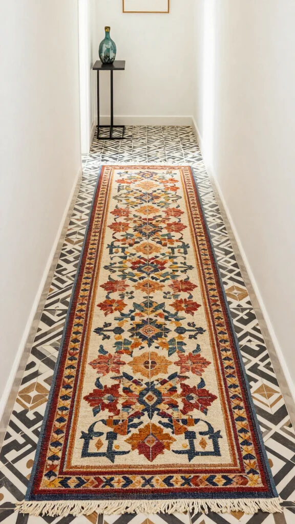 12 Hallway Makeover Before and After Ideas for a Dramatic Transformation - 6. Experiment with Flooring Ideas 1