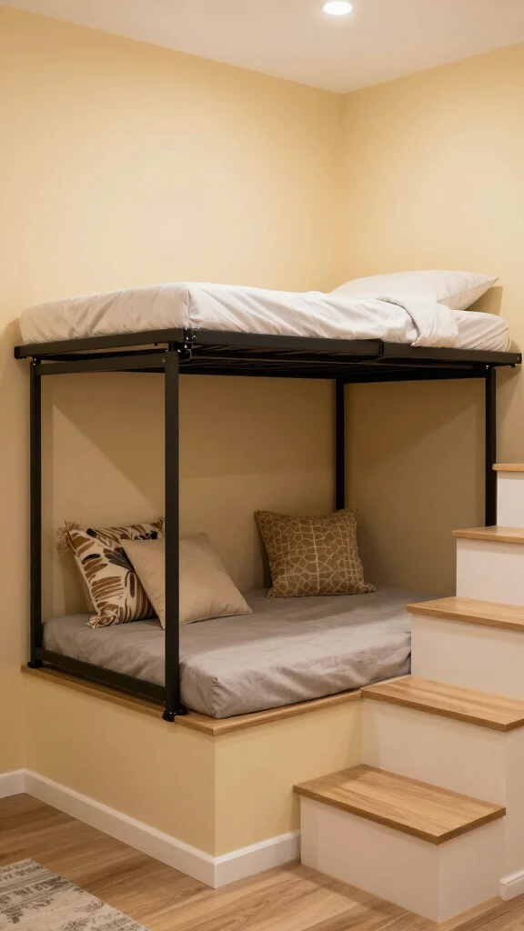 12 Hallway Under-Stairs Ideas for a Clever Space-Smart Storage - 12. Foldable Murphy Bed: Maximize Space 1