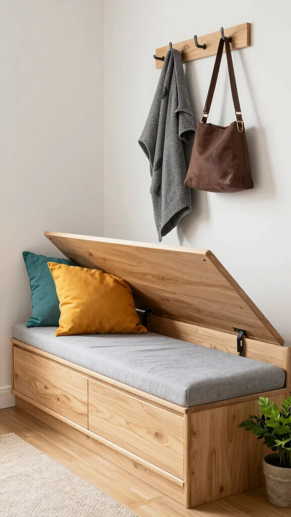 12 Hallway Under-Stairs Ideas for a Clever Space-Smart Storage - 2. Built-In Storage Benches: Dual Functionality 1