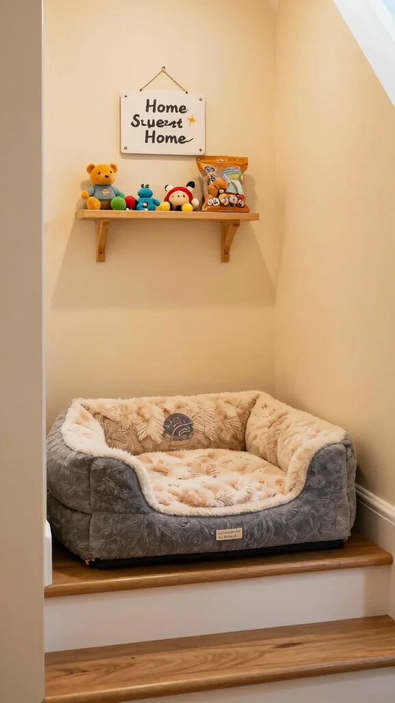 12 Hallway Under-Stairs Ideas for a Clever Space-Smart Storage - 5. Pet Nooks: Space for Furry Friends 1