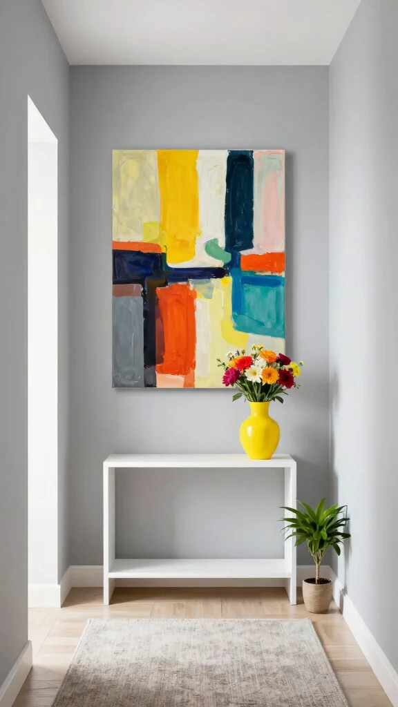 12 Long Hallway Entryway Ideas for a Stylish Welcoming Corridor - 12. Add a Pop of Color 1