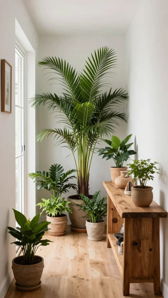 12 Long Hallway Entryway Ideas for a Stylish Welcoming Corridor - 5. Incorporate Natural Elements 1