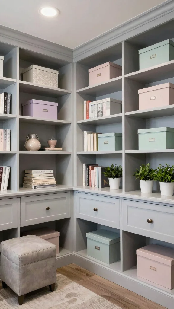 12 Low-Ceiling Attic Ideas for a Stylish Functional Space - 6. Elegant Storage Solutions 1