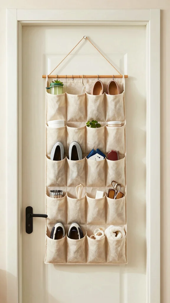 12 Small-Space Entryway Decor Ideas for a Beautiful Functional Entrance - 10. Hanging Organizers 1