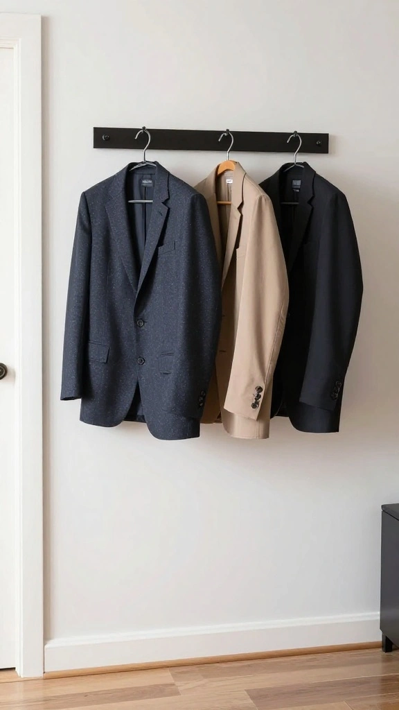 12 Small-Space Entryway Decor Ideas for a Beautiful Functional Entrance - 11. Accordion Hanger 1