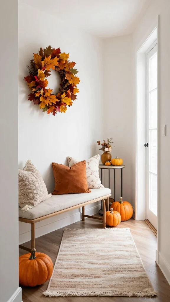 12 Upstairs Hallway Decor Ideas for a Styled Personal Upper Level - 10. Seasonal Decor Switch-Up 1
