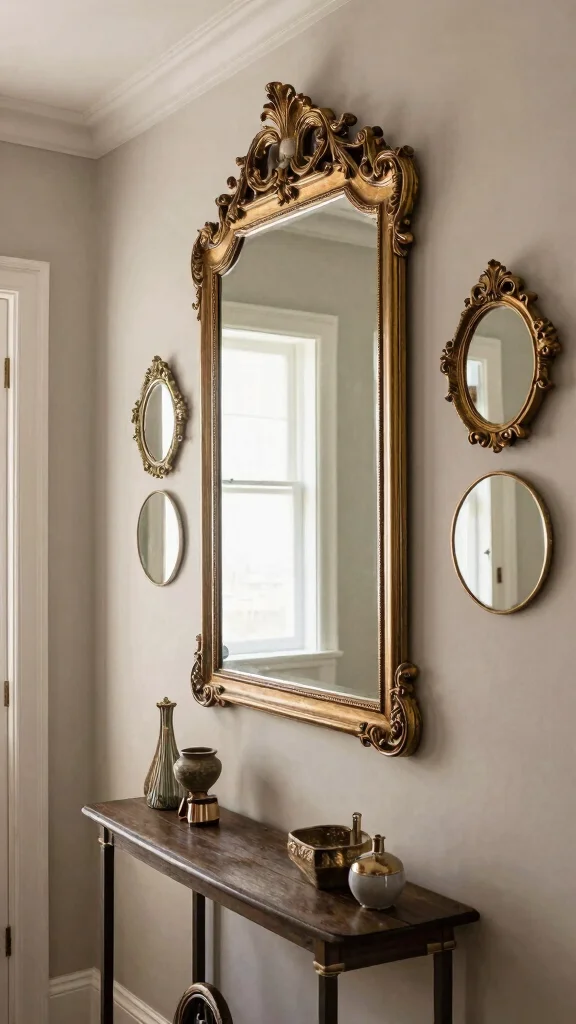 12 Upstairs Hallway Decor Ideas for a Styled Personal Upper Level - 12. Mirror Magic 1