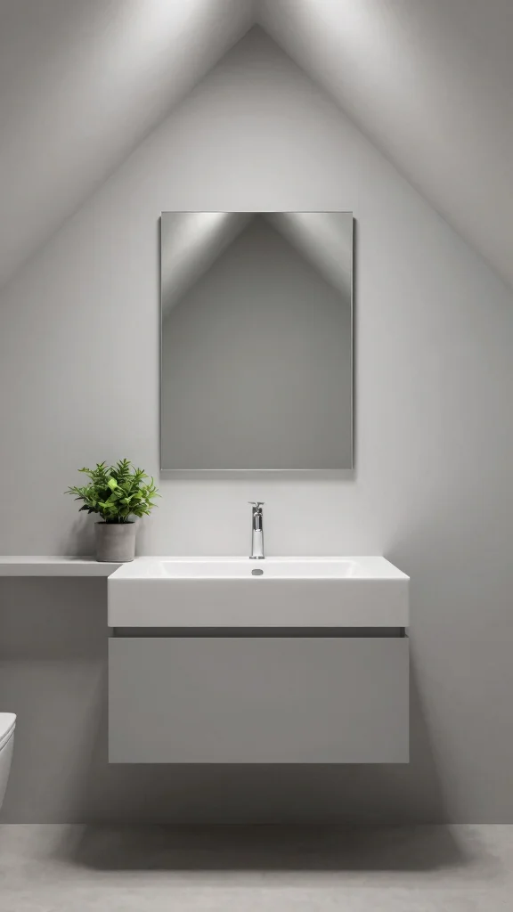 13 Attic Bathroom Ideas With Slanted Ceilings for a Unique Stylish Space - 4. Minimalist Elegance 1