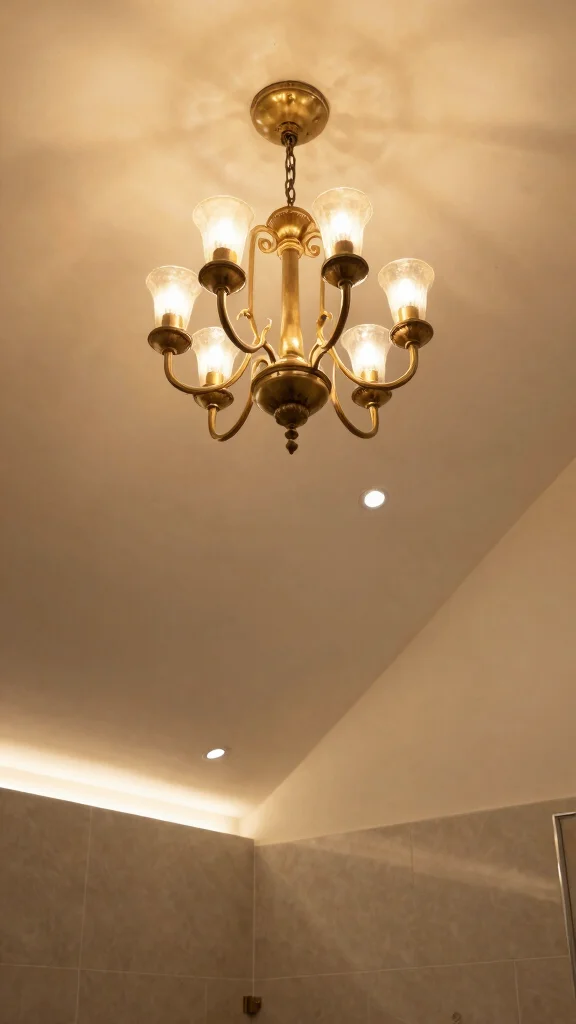13 Attic Bathroom Ideas With Slanted Ceilings for a Unique Stylish Space - 9. Unique Lighting Fixtures 1