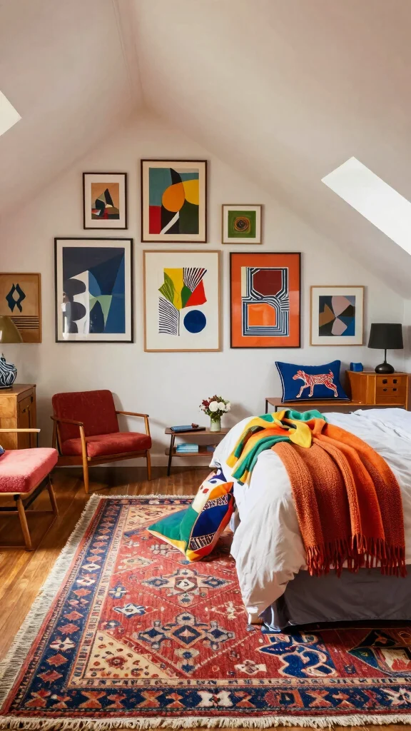 13 Attic Bedroom Ideas With Angled Ceilings for a Cozy Unique Space - 6. Eclectic Mix of Styles 1