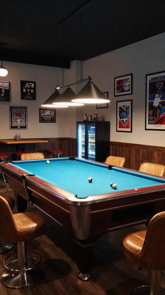 13 Attic Game Room Ideas for a Fun Dedicated Top-Floor Entertainment Space - 10. Classic Sports Bar Vibe 1