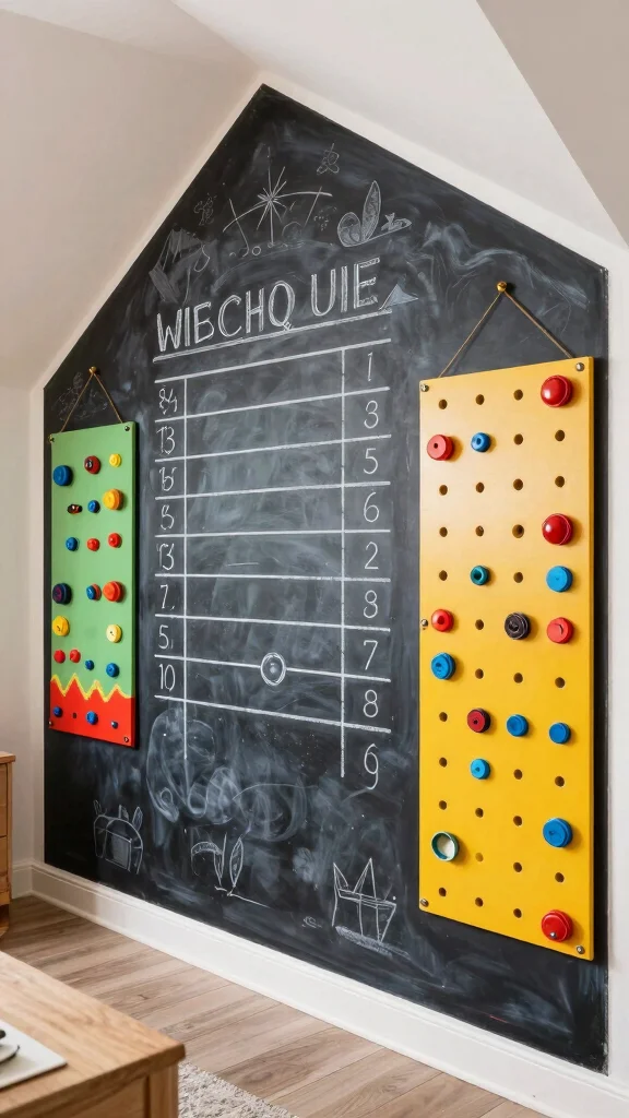 13 Attic Game Room Ideas for a Fun Dedicated Top-Floor Entertainment Space - 13. Interactive Wall Game Displays 1