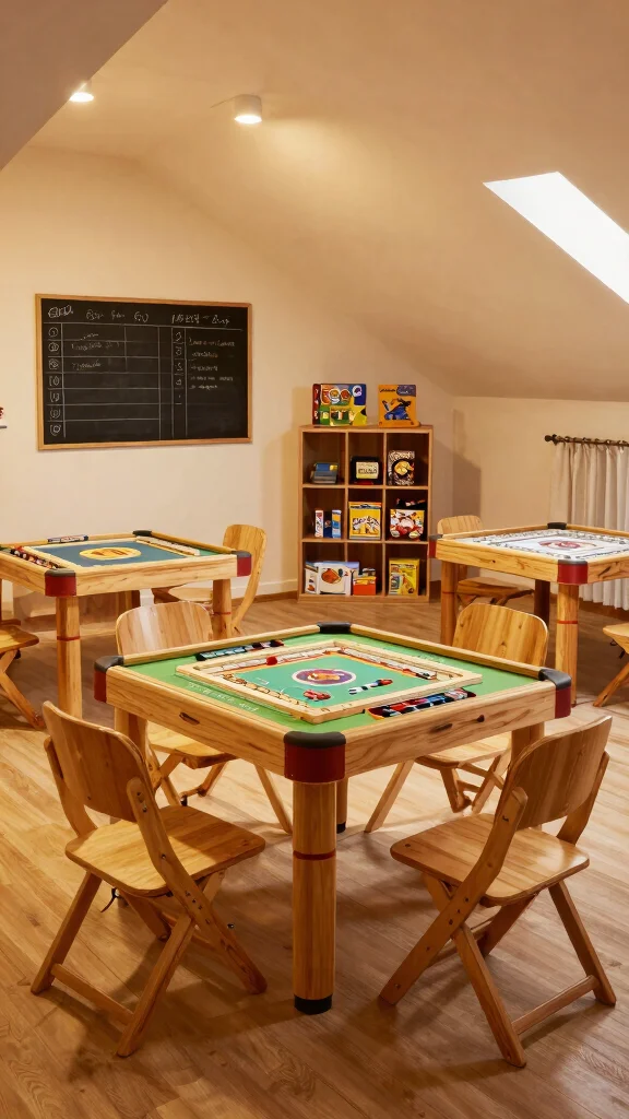 13 Attic Game Room Ideas for a Fun Dedicated Top-Floor Entertainment Space - 7. Multi-Purpose Game Space 1