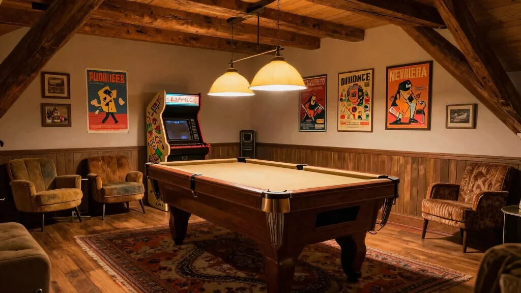 13 Attic Game Room Ideas for a Fun Dedicated Top-Floor Entertainment Space