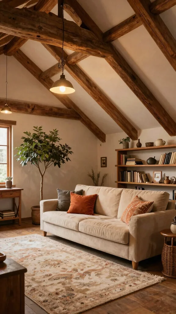 13 Attic Remodel Before and After Ideas for a Dramatic Transformation - 1. Rustic Cozy Retreat 1