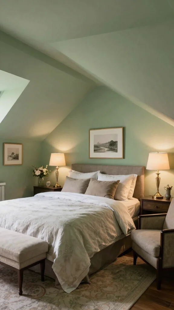 13 Attic Remodel Before and After Ideas for a Dramatic Transformation - 3. Elegant Guest Bedroom 1
