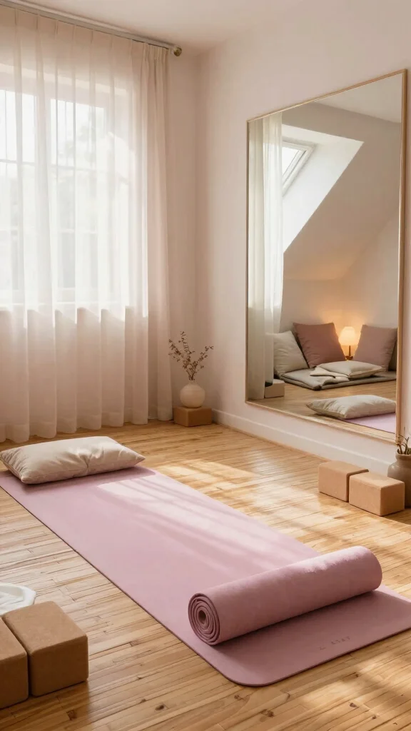 13 Attic Remodel Before and After Ideas for a Dramatic Transformation - 5. Chic Yoga Retreat 1