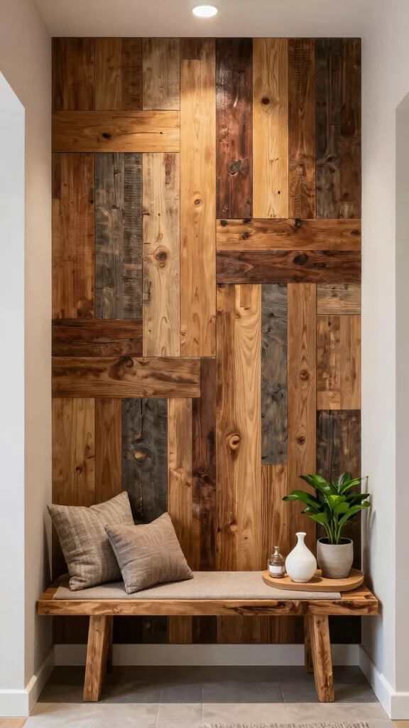 13 Entryway Accent Wall Ideas for Color, Texture, and Drama - 13. Creative DIY Accents 1