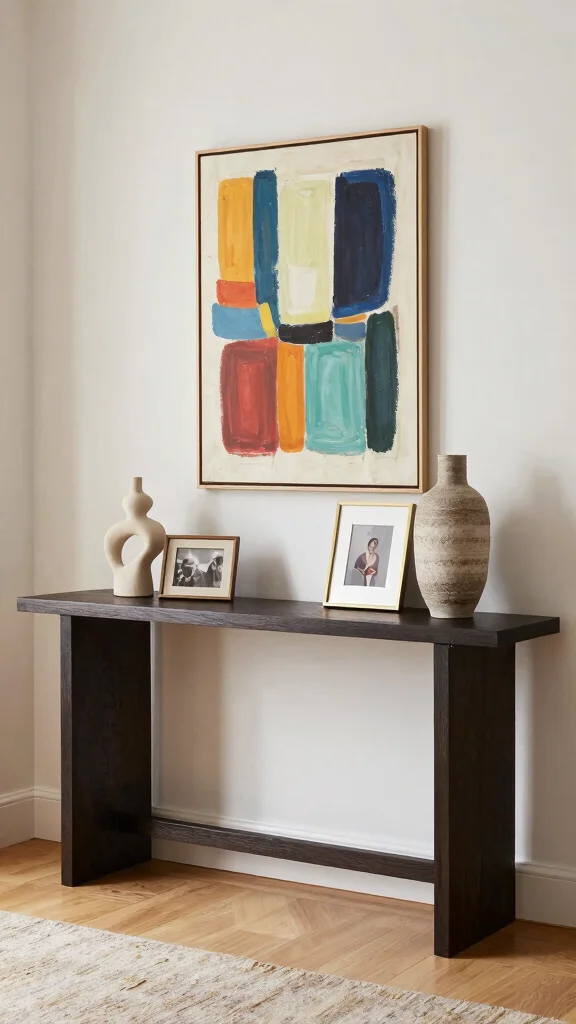 13 Entryway Console Table Ideas for a Stylish Welcoming Display - 4. Artful Arrangements 1