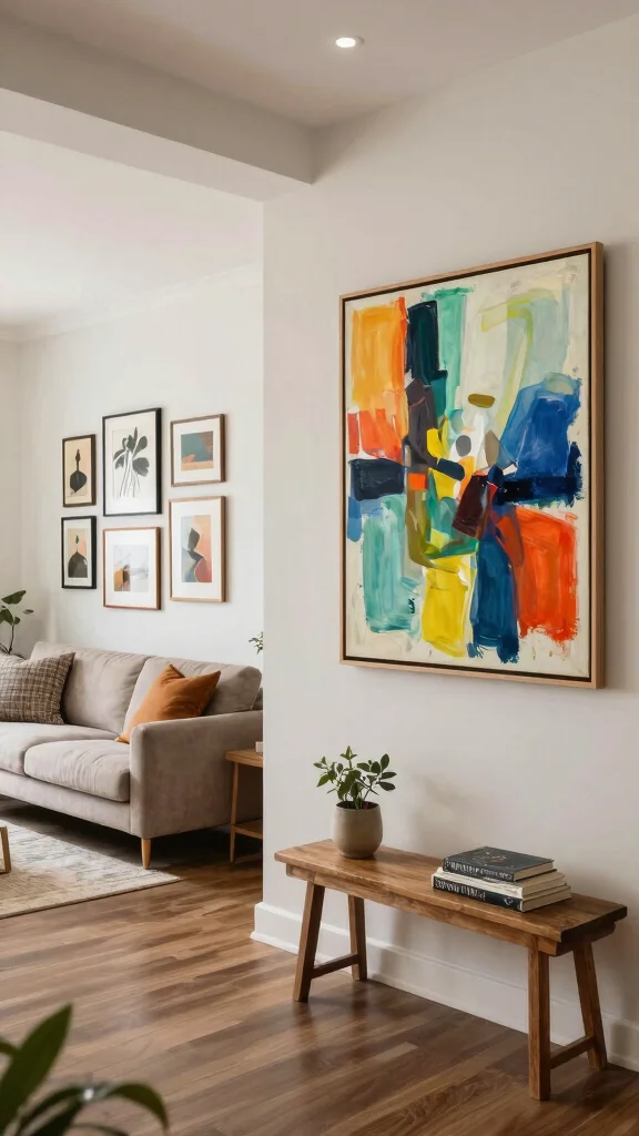 13 Entryway Living Room Combo Ideas for a Cohesive Open-Plan Space - 12. Artful Arrangements 1