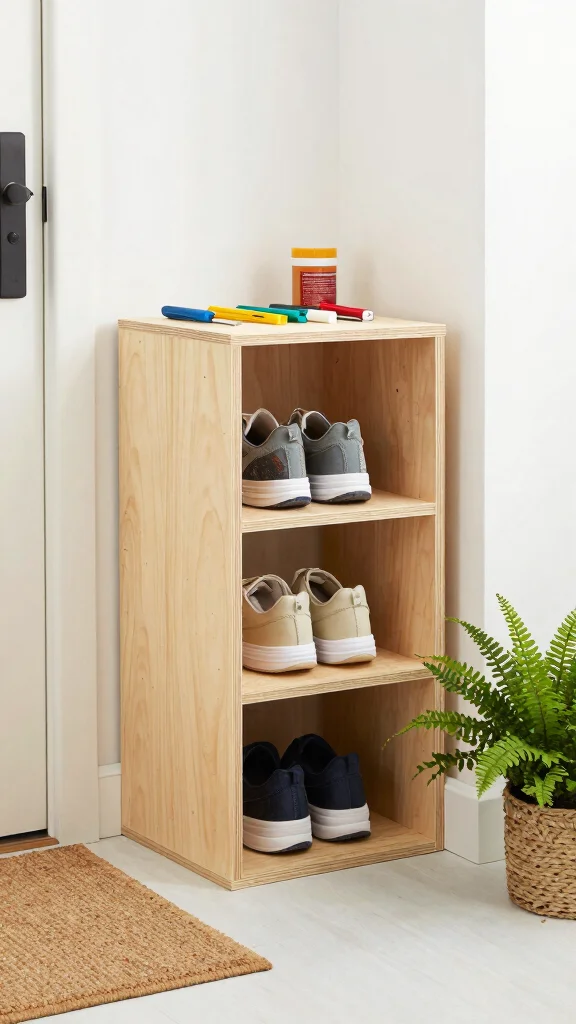 13 Entryway Shoe Storage Ideas for a Tidy Organized Entrance - 7. DIY Shoe Storage Solutions 1